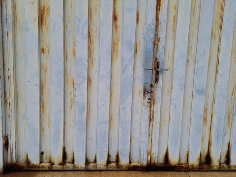 Rusty garage door